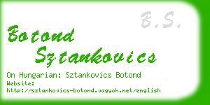 botond sztankovics business card